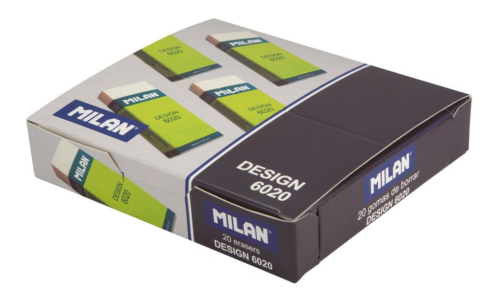 Ластик для рисования nata Design 6020 6,1х2,1х1,1 см, 20 шт, CPM6020, Milan