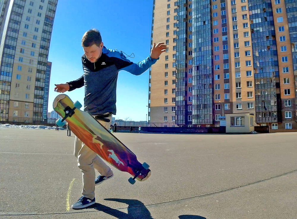 Комплект Лонгборд Koston Dream Black Carbon Top 48/121см