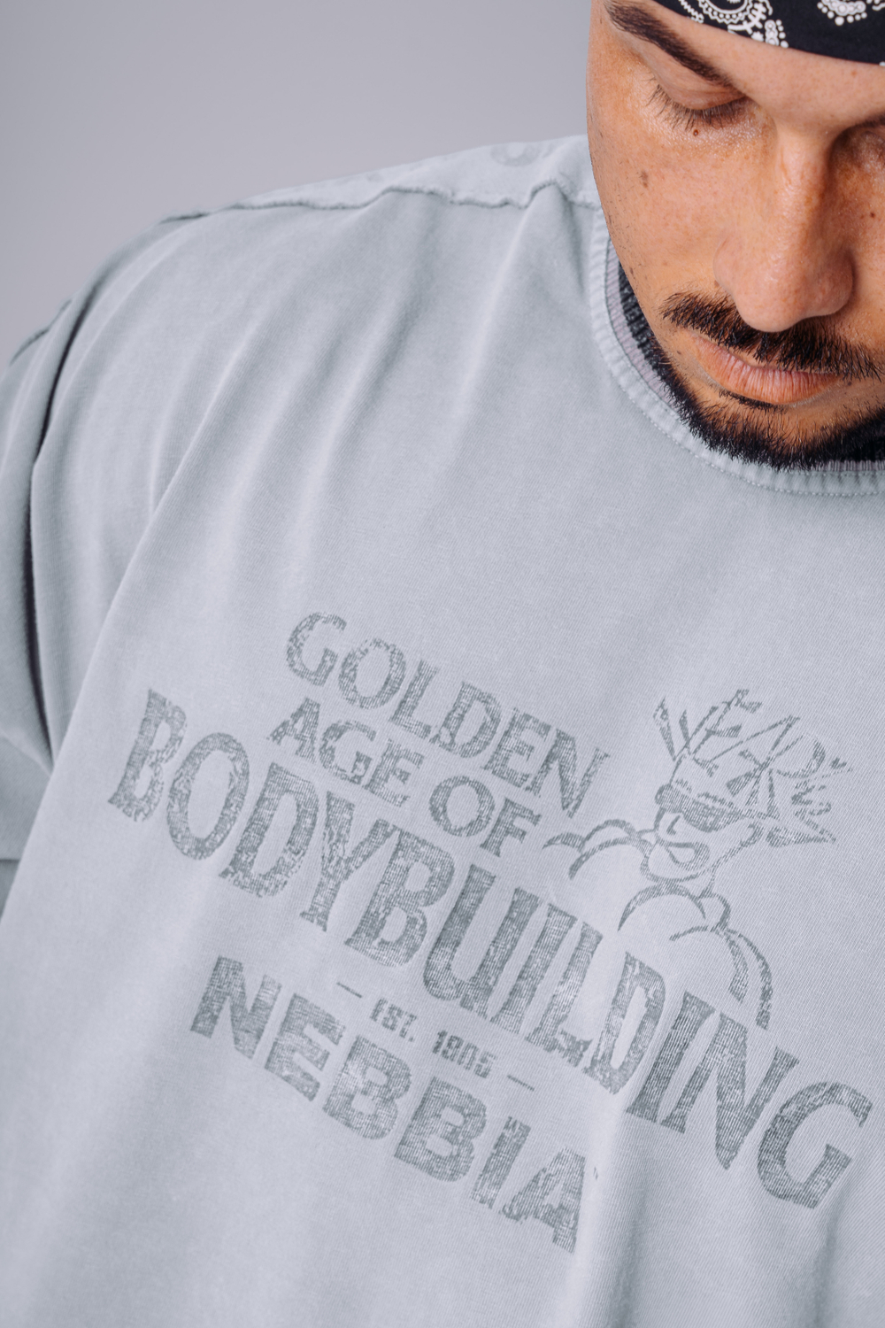 Лонгслив NEBBIA x Olympia Long Sleeve T-Shirt 952 серый