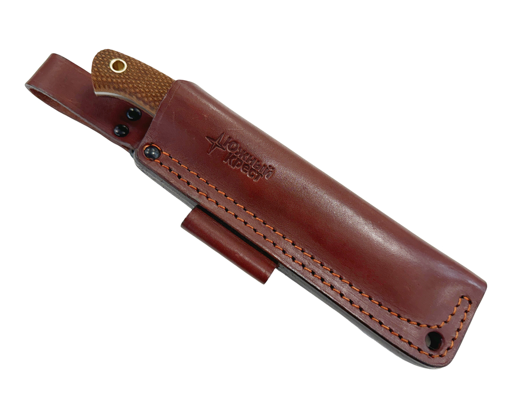 Нож Южный крест Шершень, сталь N690 ,конв., микарта койот насечка, 230.1950К