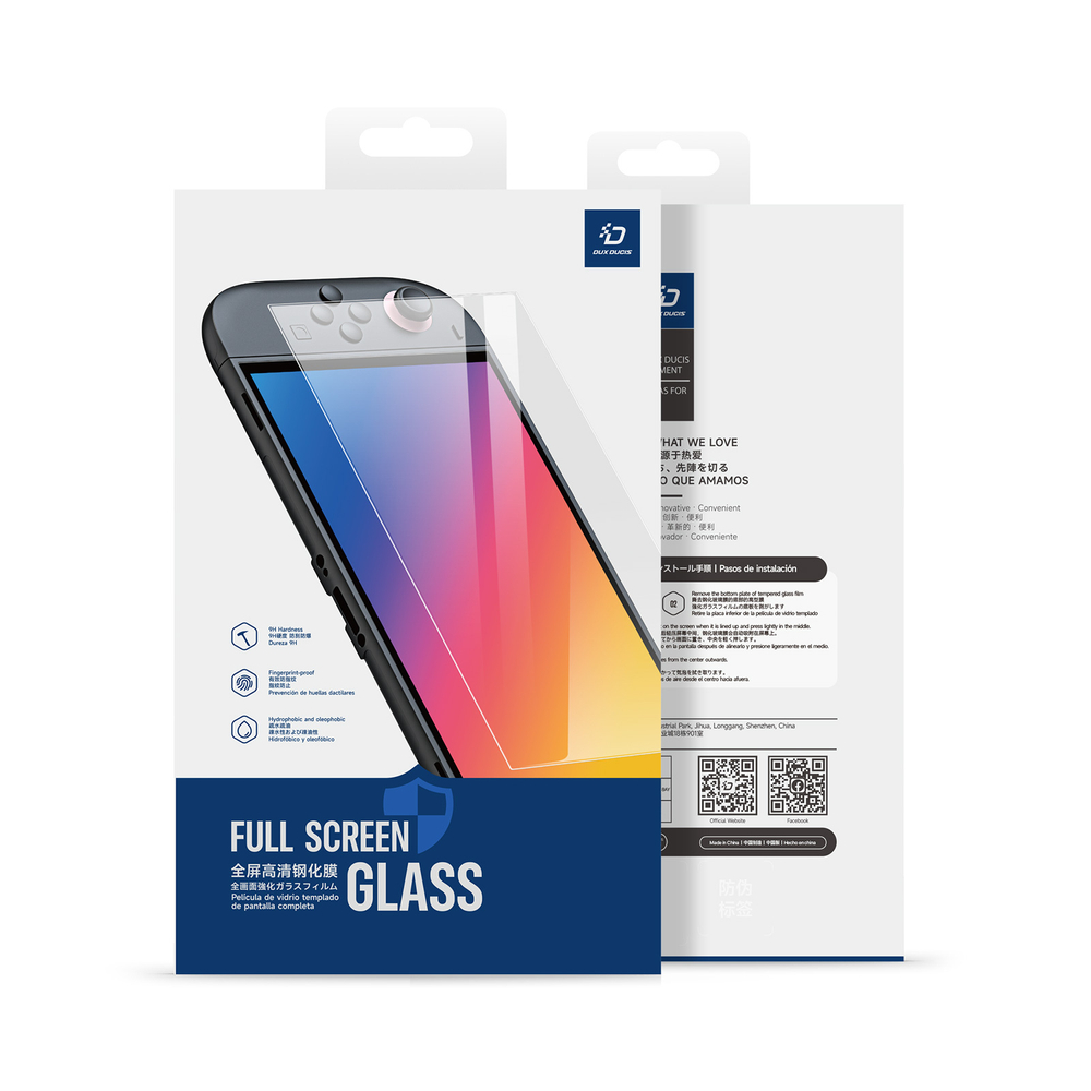 Защитное стекло на экран от Dux Ducis для приставки Nintendo Switch 2, серия HD Tempered Glass Screen Protector(в комплекте рамка для выравнивания)