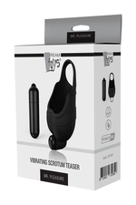 Черный подхват для мошонки с вибрацией VIBRATING SCROTUM TEASER (Цвет: черный)