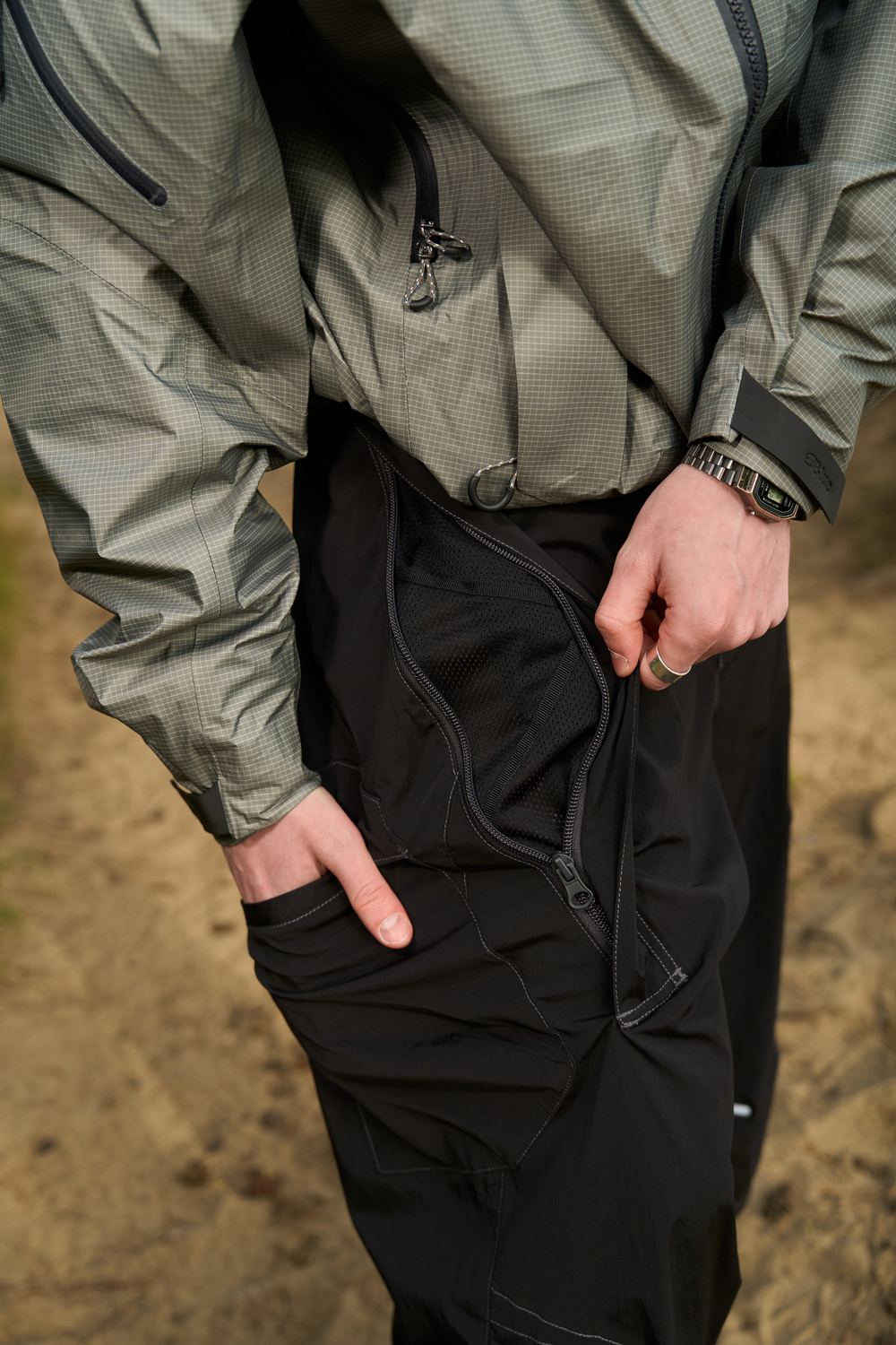 Брюки Nothomme Blue Outdoor Adjustable Cuff Detachable Pants "Black"