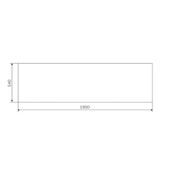 Фронтальная панель для ванны Am.Pm Gem 180, W93A-180-070W-P