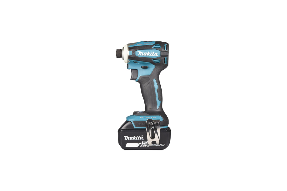 Аккумуляторный ударный бесщеточный шуруповерт Makita Т-Режим, 1/4", 180Нм, М5-М16, кейс, 2x5Ач DTD172RTJ