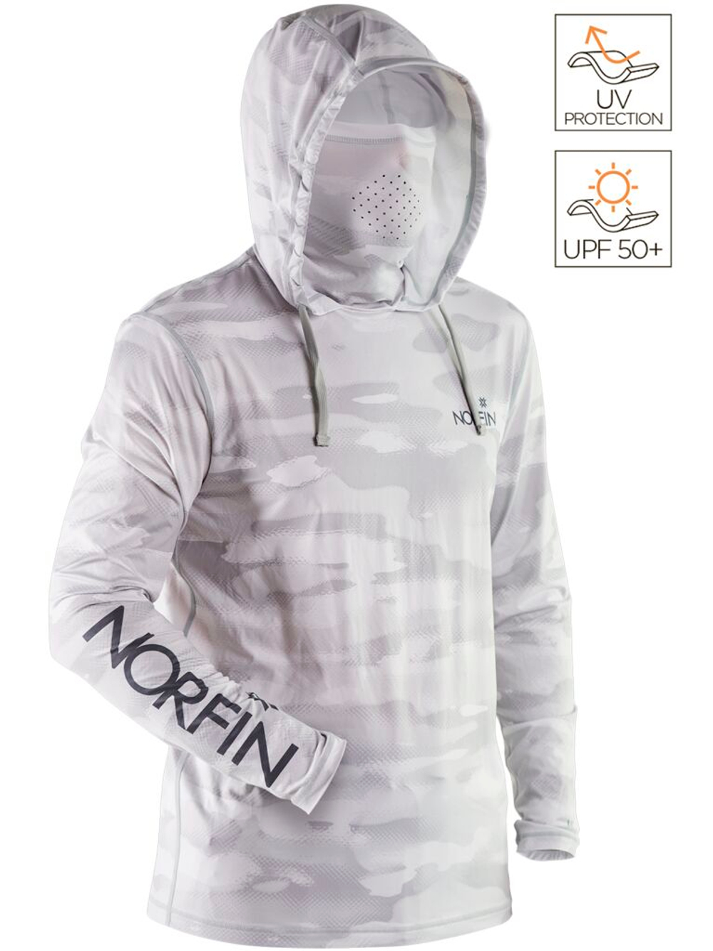 Джемпер Norfin SUN PRO GUARD HOODIE GRAY р.XXL