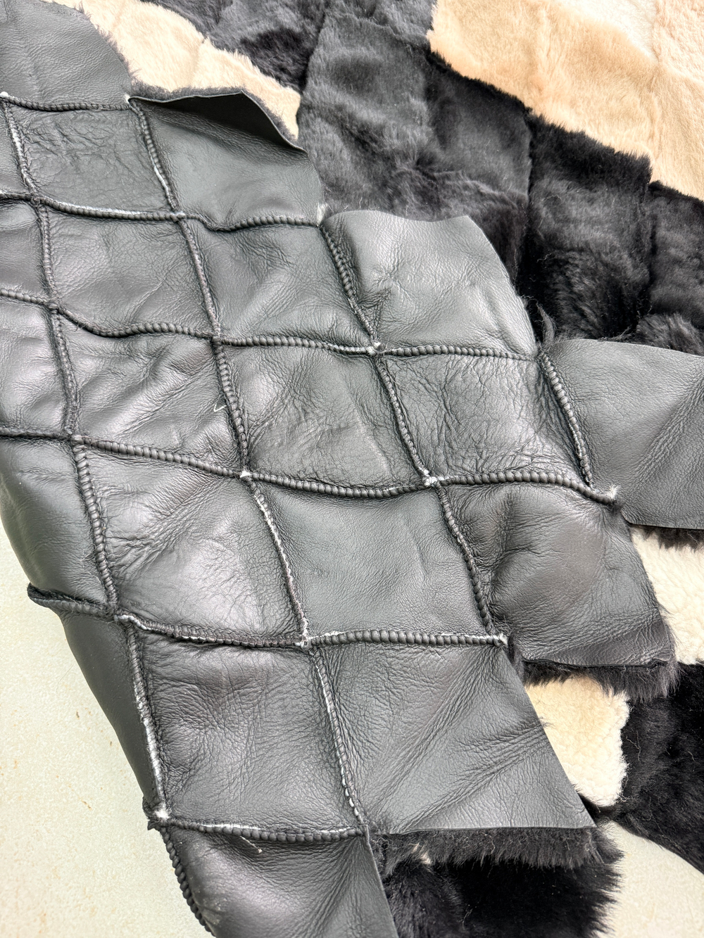 Покрывало меховое ковер из шкуры овчины