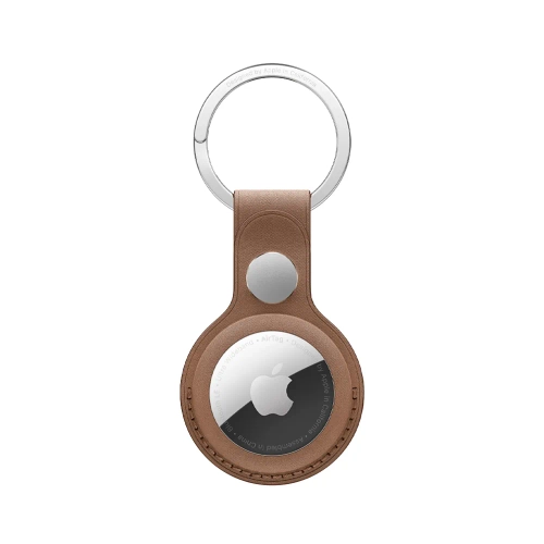 Тканевый брелок с заводным кольцом Apple FineWoven Key Ring для AirTag, Taupe (Светло-бежевый)