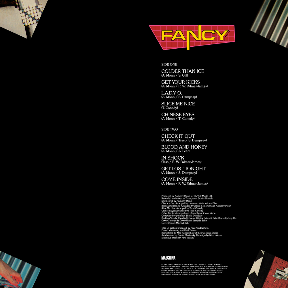 LP: Fancy — «Get Your Kicks» (1985/2023) [Black Vinyl]