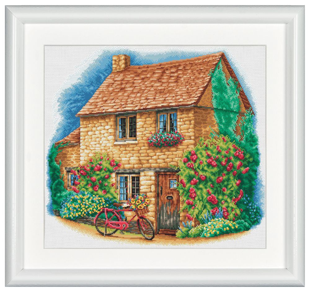 Набор для вышивания нитками Dutch Stitch Brothers, Коттедж, канва лён 28 ct, 50х50 см Набор для вышивания нитками Dutch Stitch Brothers, Коттедж, канва лён 28 ct, 50х50 см