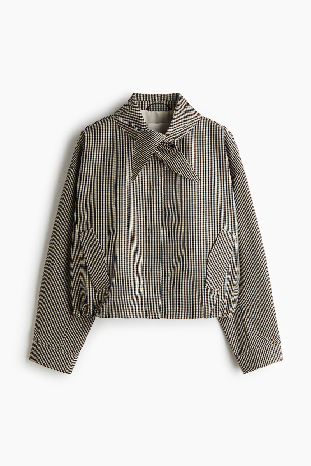 Куртка с шалевым воротником и низом-баллон - H&M
