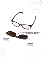 Оправа для очков с магнитными накладками 3в1
