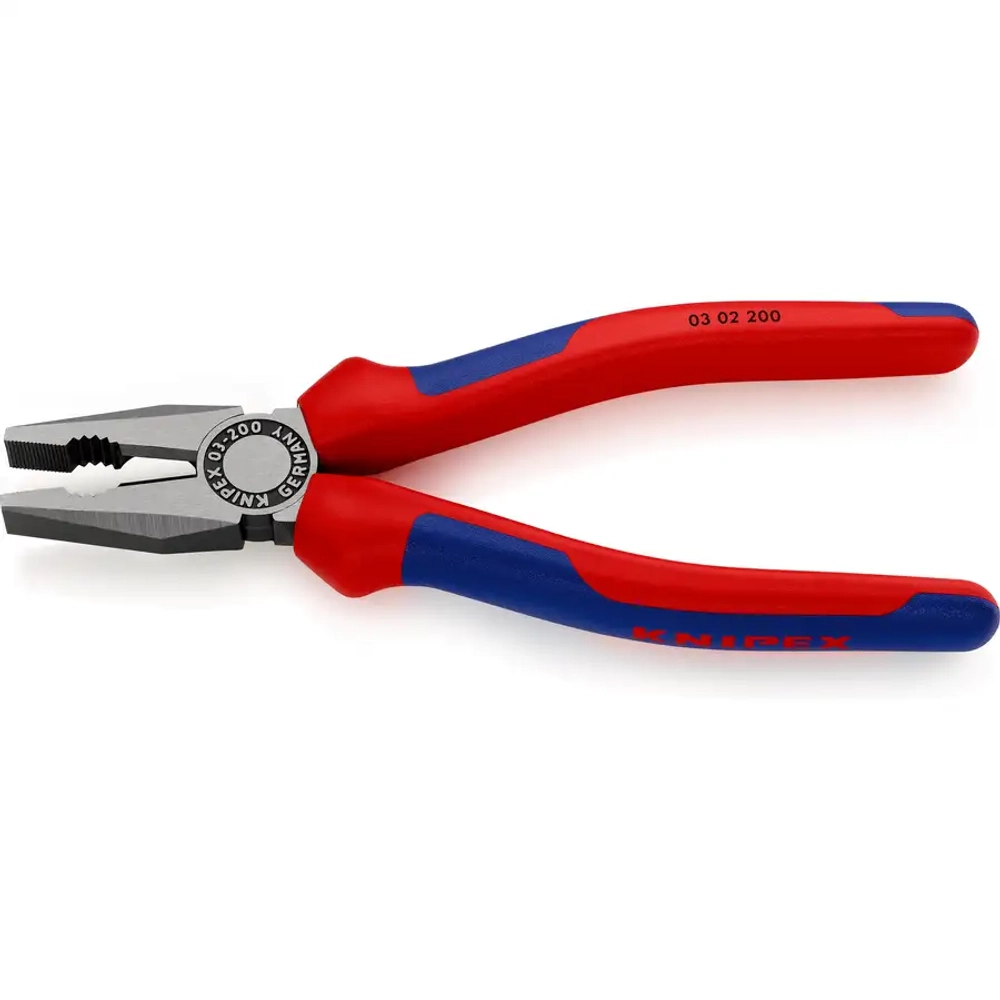 Плоскогубцы комбинированные черненые 200 мм Knipex 03 02 200 SB