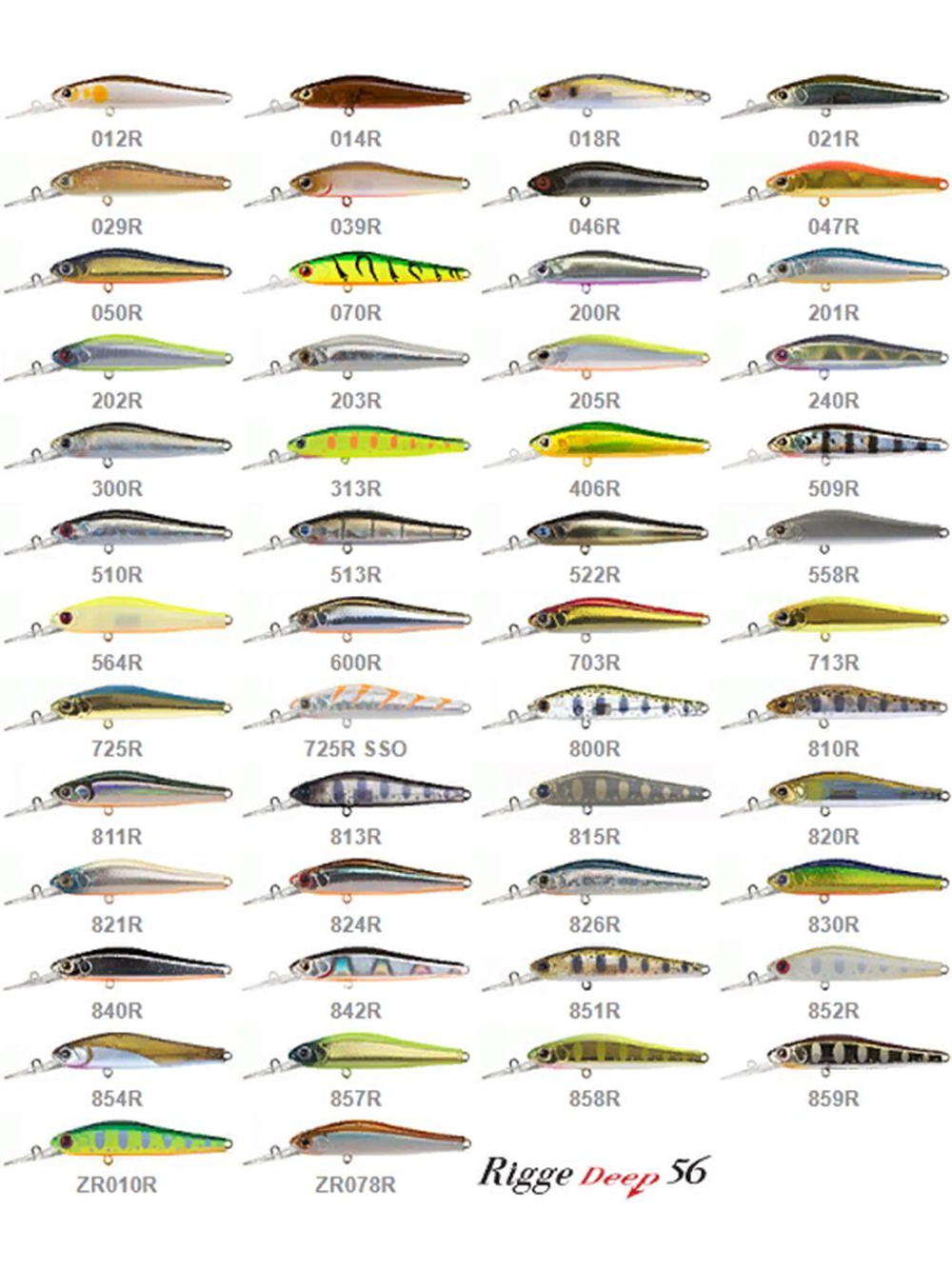 Воблер для рыбалки ZIPBAITS Rigge Deep S-Line ZB-RD-56S, 56мм, 4.5гр., заглубление 1.0-1.4м., цвет 313R, тонущий