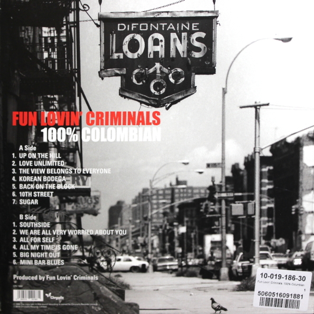 Fun Lovin' Criminals / 100% Colombian (Coloured Vinyl)(LP)