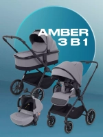 Коляска 3 в 1 MOWBaby Amber