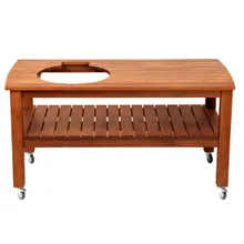 Стол дубовый для гриля Kamado Joe Classic II и III (светлый дуб), Craftico