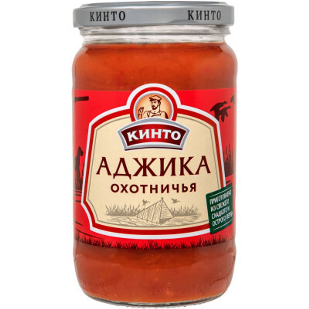 КИНТО Соус перечный Аджика Охотничья 360гр