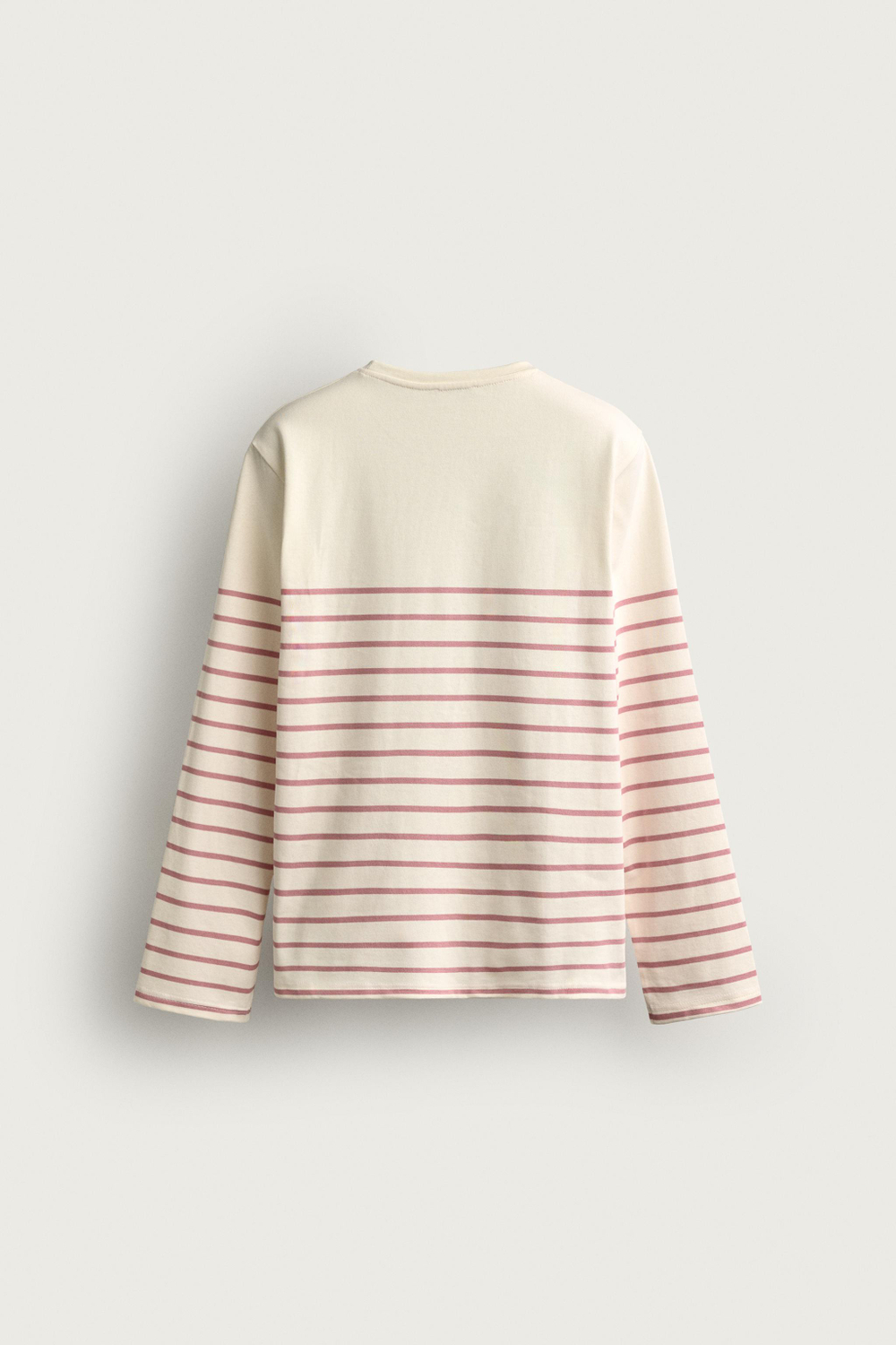 ЖАККАРДОВАЯ ФУТБОЛКА СВОБОДНОГО КРОЯ В ПОЛОСКУ — ZARA · 0722/324