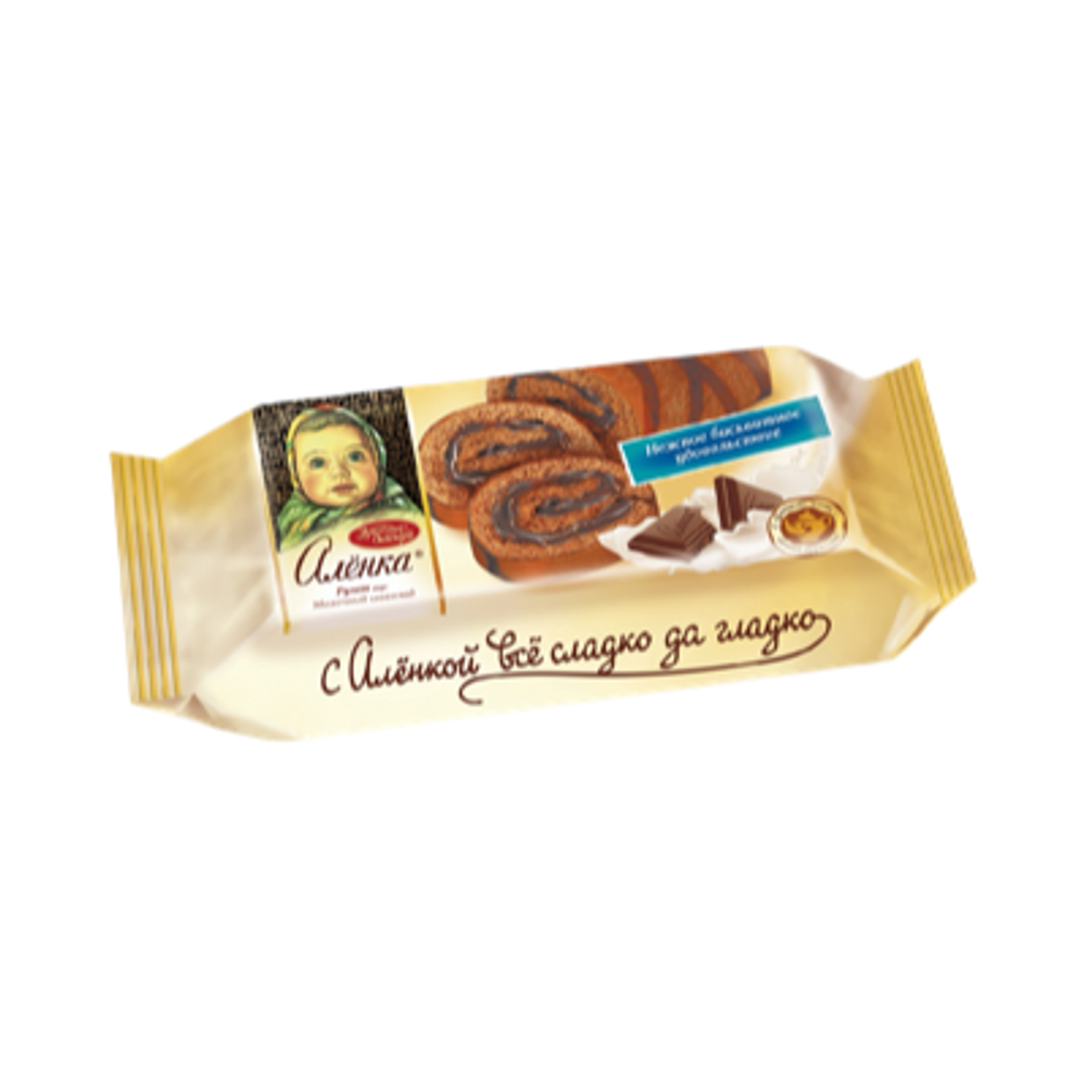 Рулет Аленка вкус молочный шоколад 200г Бабаевский, шт