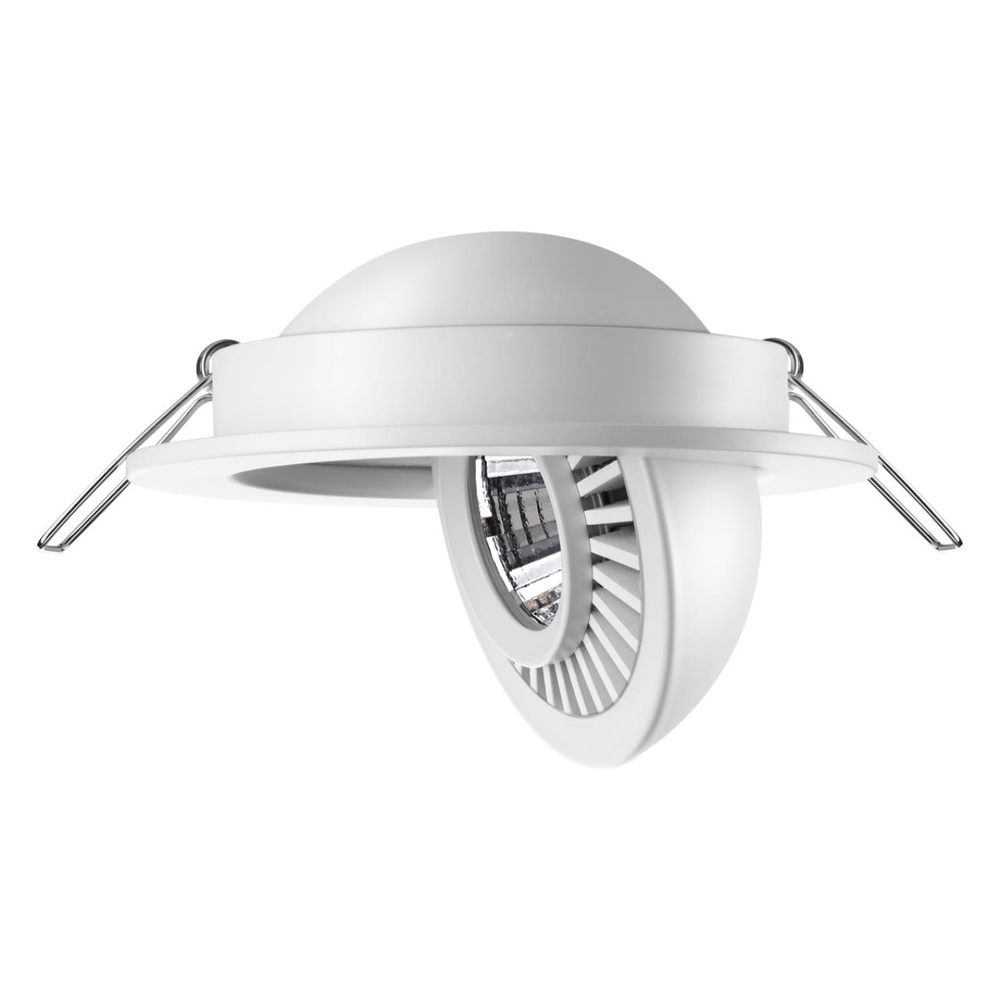 358815 SPOT NT21 530 белый Светильник встраиваемый светодиодный IP20 LED 9W 770Лм 4000K 220V GESSO