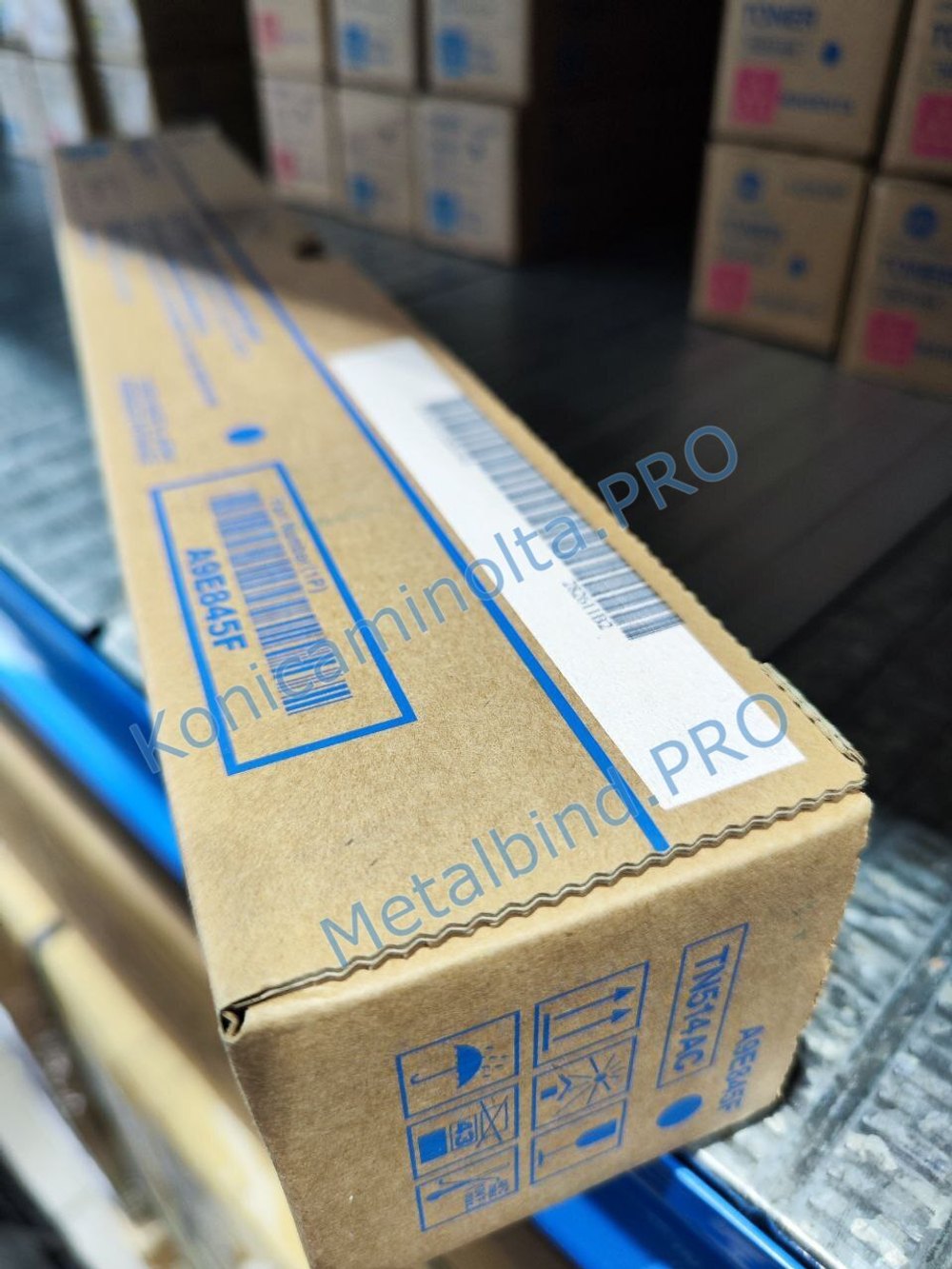 Тонер TN-514C Konica Minolta оригинальный синий 50% A9E845H