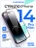 Стекло противоударное iPhone 14 Pro Max 6.7" Full Screen 2.5D (20D) черное