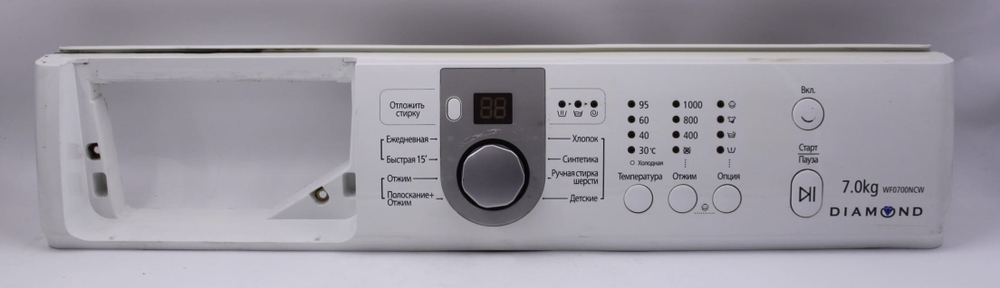 Модуль управления стиральной машины Samsung WF0700NCW (В сборе с пластиком)