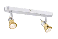 Светильник Sfera Sveta B1085987/2W CH+GD, 2×15 Вт, золотой и хромированный