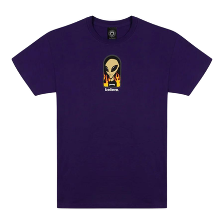 Купить Футболка Thrasher  X AWS - Believe Purple
