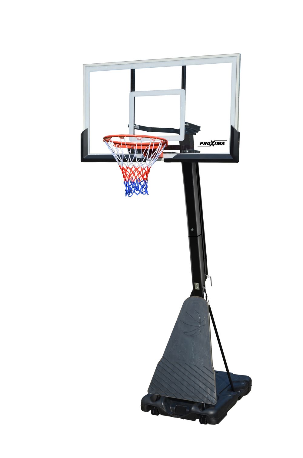 Мобильная баскетбольная стойка Proxima 54", стекло,