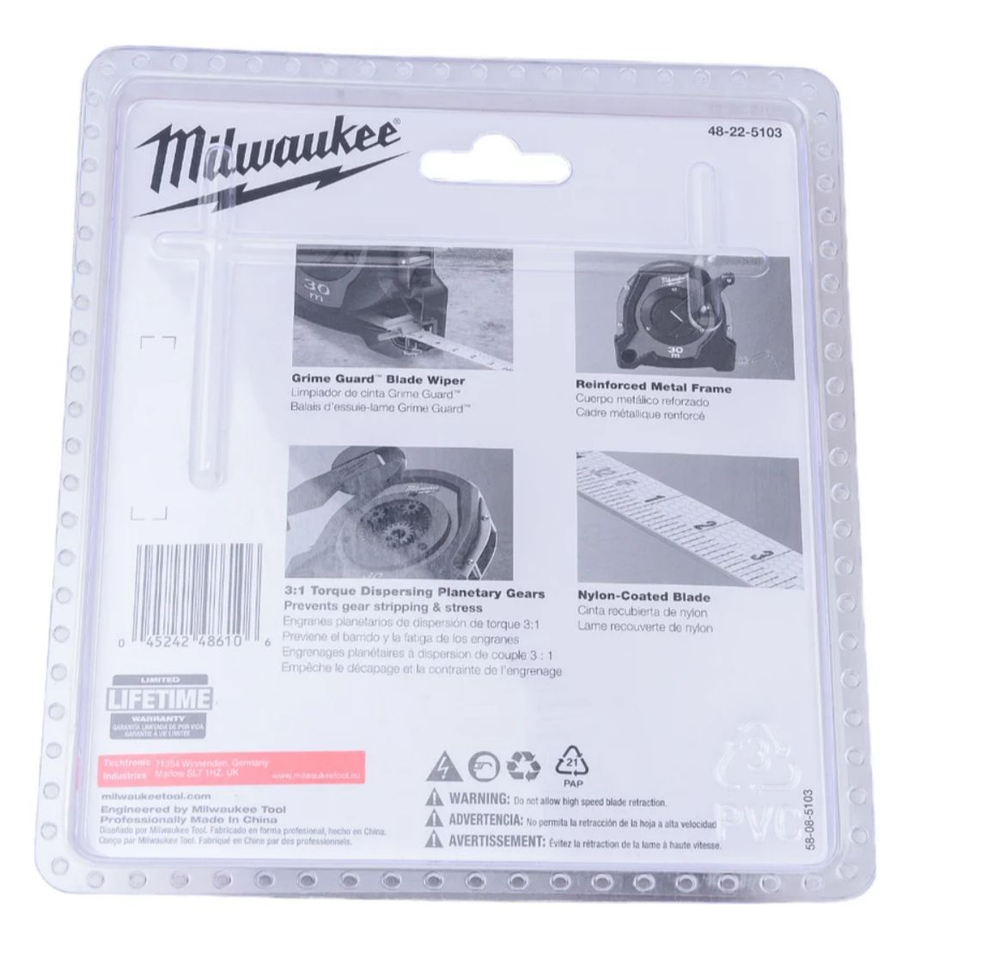 Магнитная рулетка Milwaukee GEN III 5м/ширина 27мм 4932464599