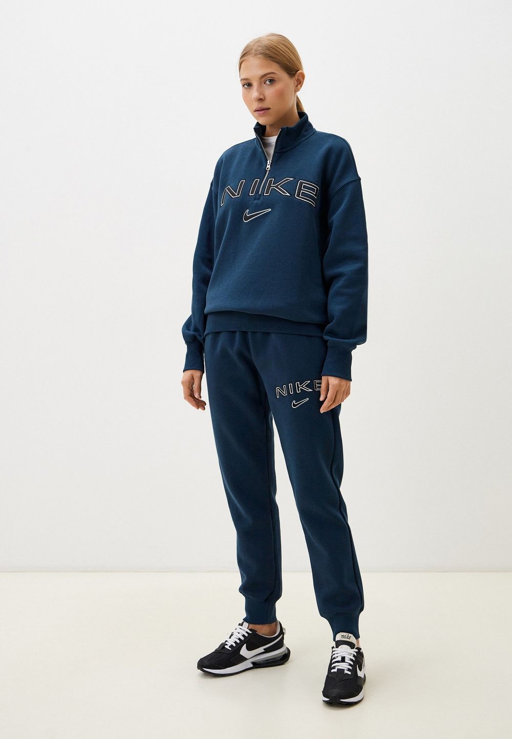 Брюки спортивные женские NIKE W NSW PHNX FLC MR STD LOGO PNT