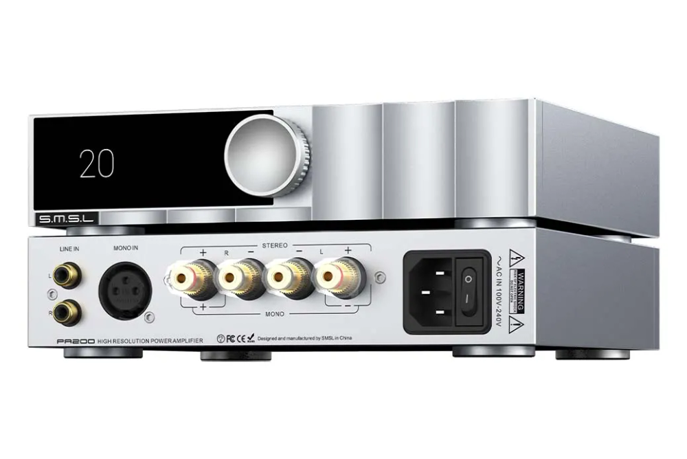 SMSL PA200 (серебристый) усилитель мощности класса D