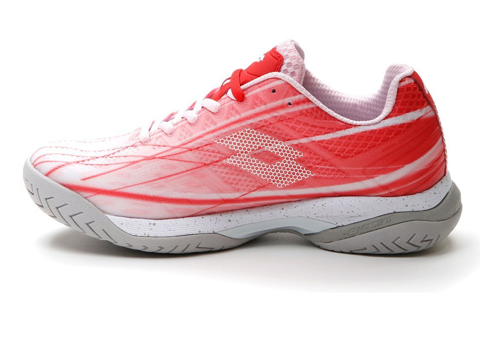 Женские теннисные кроссовки Lotto Mirage 300 SPD W - pink cherry/all white/red poppy