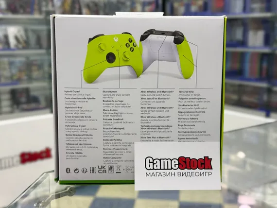 Геймпад беспроводной Microsoft Xbox Wireless Controller (Кислотный, Electric Volt, Б/У)