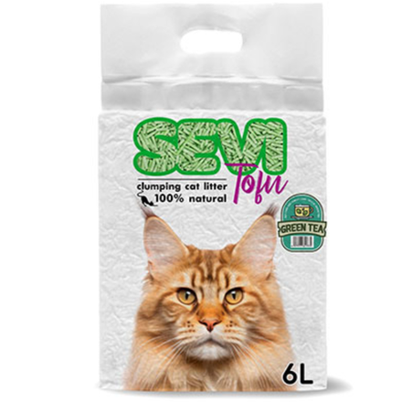 Наполнитель Sevi Tofu с запахом зеленого чая 6 л