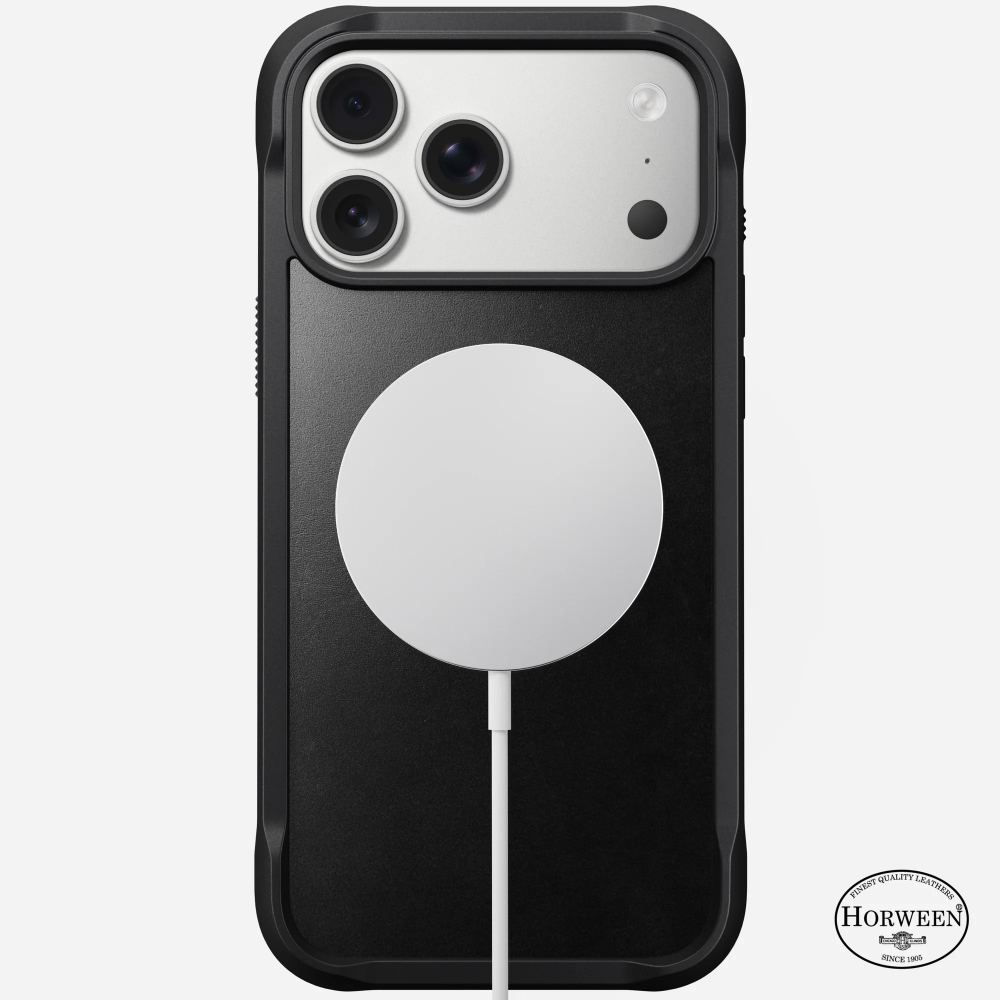 Кожаный чехол Nomad Rugged Leather Case Horween для iPhone 17 Pro Max Black