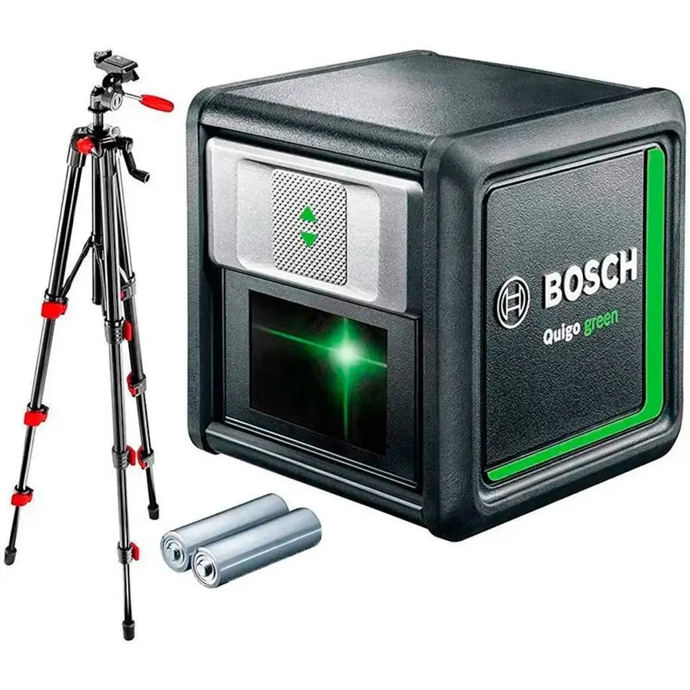 Лазерный нивелир Quigo green + штатив BOSCH 0603663C01