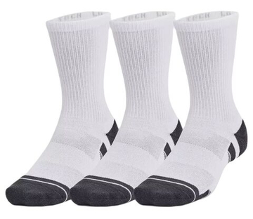 Теннисные носки Under Armour Performance Tech Crew Socks 3-Pack - white/jet gray