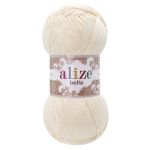 Пряжа Alize (Ализе) Bella 100 / уп.5 мот. по 100 г, 360м, 1 молочный