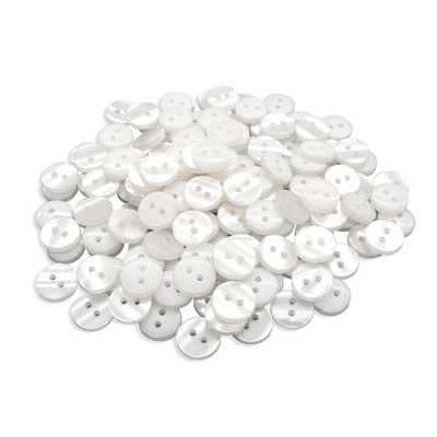 Пуговицы 2 прокола 18L=11 мм, (White (белый)), CX-K-25, 144 шт