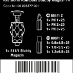 Набор Kraftform Kompakt Stubby магазин 4, 6 предметов WERA 05008877001