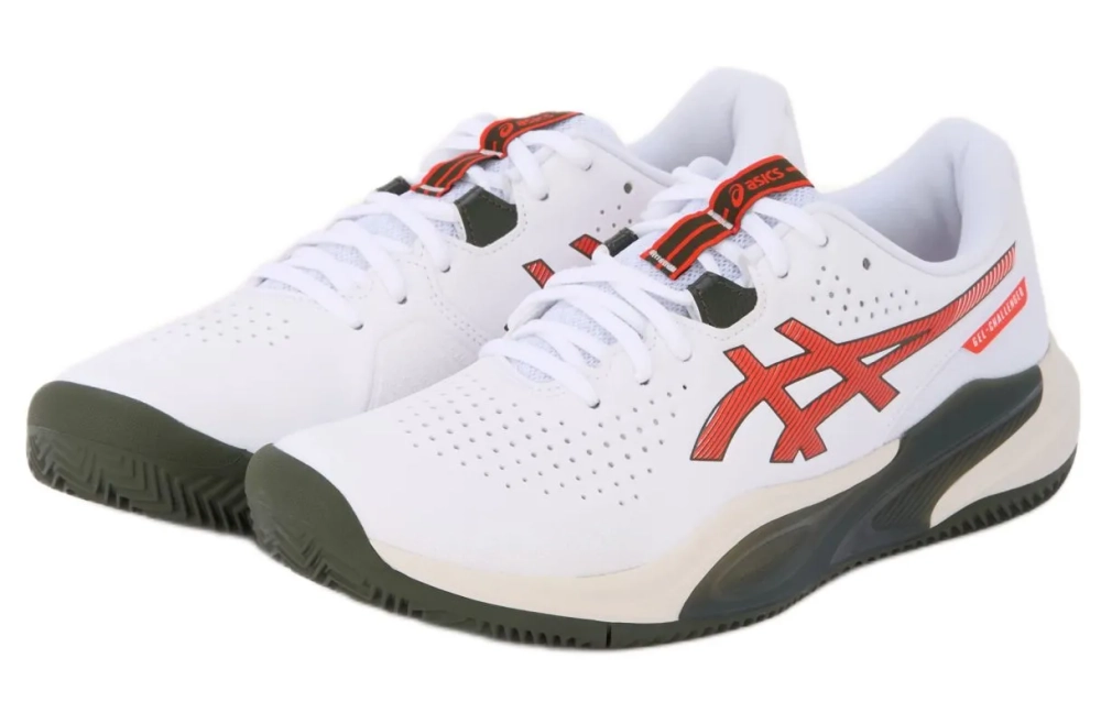 Теннисные кроссовки Asics Gel-Challenger 15 Clay - white/cherry tomato