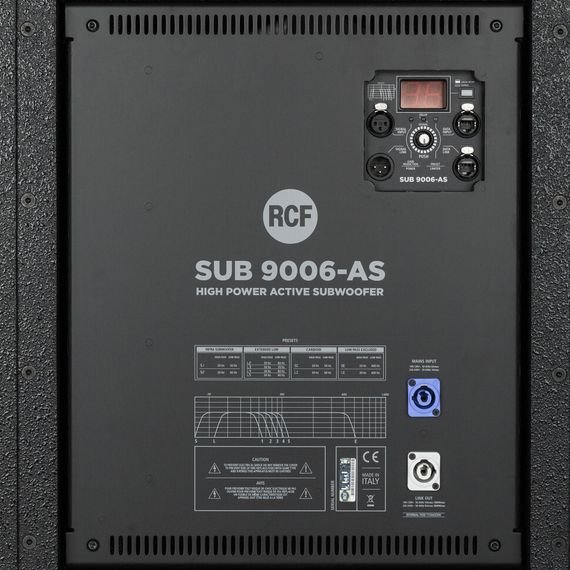 RCF SUB 9006-AS активный сабвуфер, 3600Вт, динамик 18 дюймов