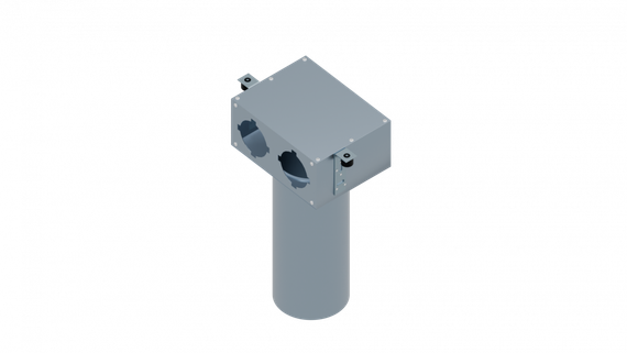 Flexag PCP-100/90x2 пленум вентиляционный потолочный, D100, на 2 выxода, L=300 мм