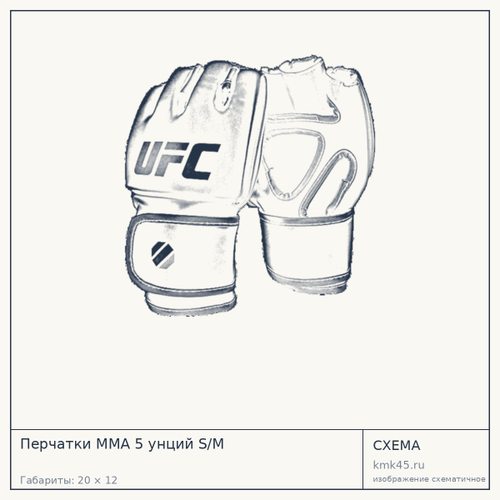 Перчатки MMA 5 унций S/M — от 2 800 ₽