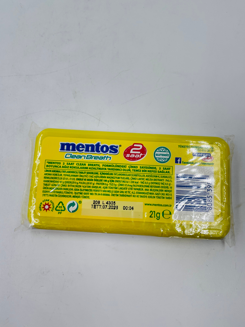MENTOS набор освежающих пастилок CleanBreath с цинком, без сахара, (4 шт. по 21 г), Турция