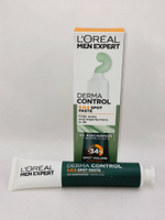 Паста S.O.S. L'Oreal Men Expert  Derma Control  для жирной кожи с ниацинамидом и гликолиевой кислотой, 45 мл (Франиция)