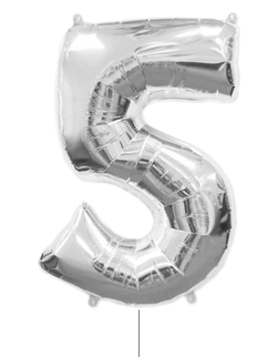 Цифры «5» серебро